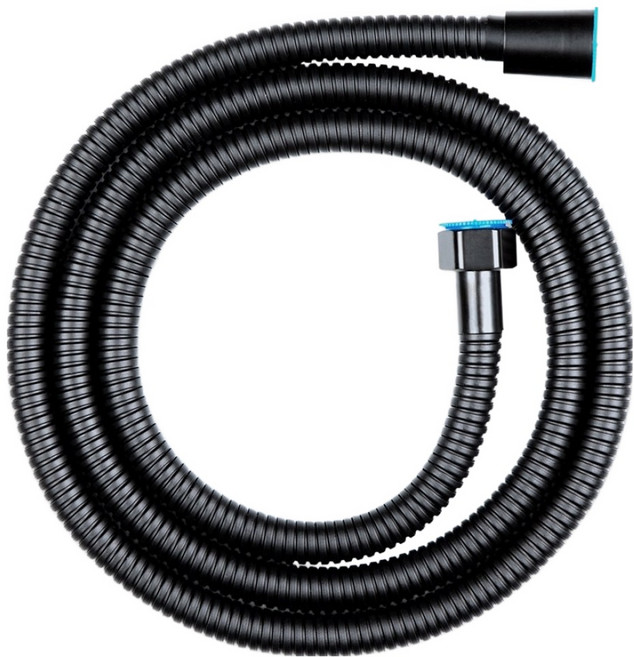 깔꼼샵 고급 스테인리스 무광 황동 샤워기호스, 1.5m, 블랙