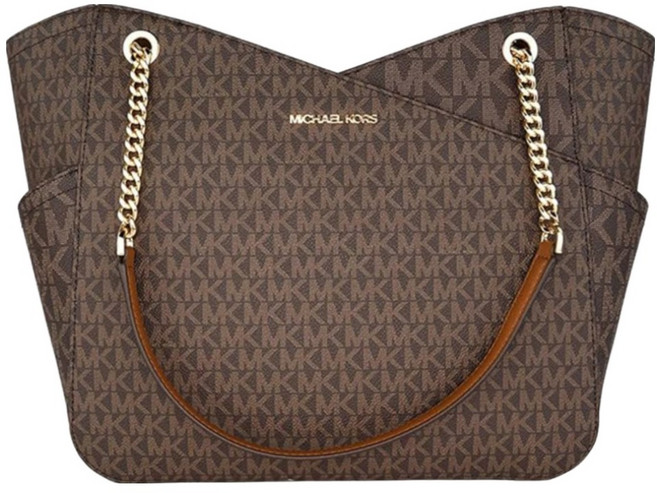 MICHAEL KORS 滿版LOGO造型皮革肩背包 13S35F1GTVT3B