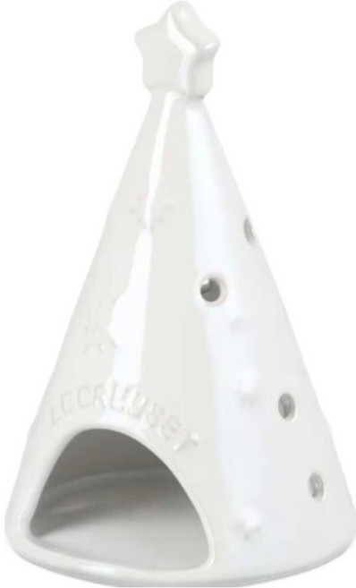 LE CREUSET 燭台 星塵之光, 珠光白