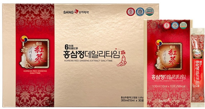 상아제약 6년근 고려 홍삼정 데일리타임 + 쇼핑백, 300ml, 1개