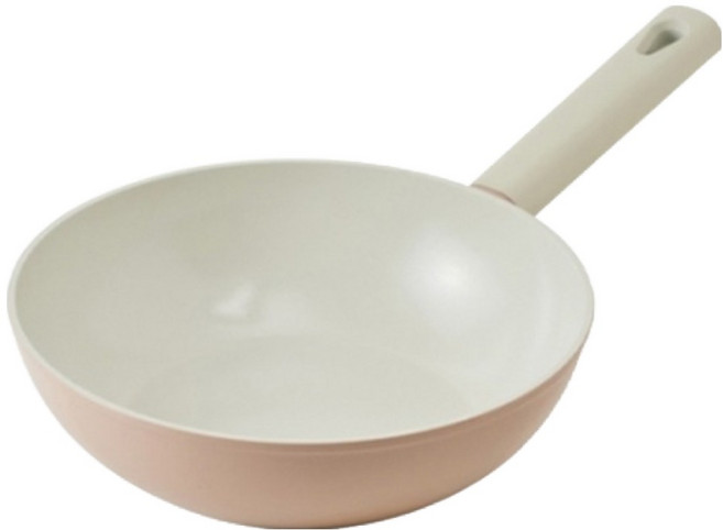 락앤락 로즈골드 세라믹 IH 웍 핑크, 1개, 24cm