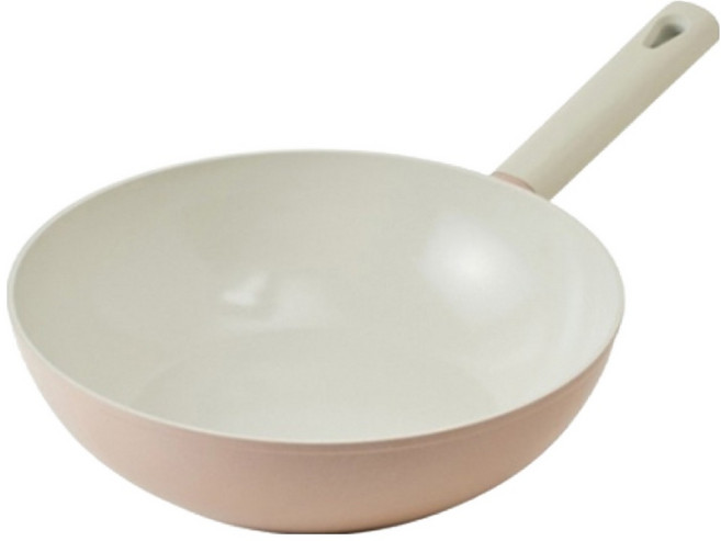 락앤락 로즈골드 세라믹 IH 웍 핑크, 1개, 28cm