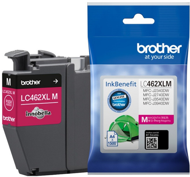 브라더 대용량 정품잉크 LC462XL-M, 빨강, 1개