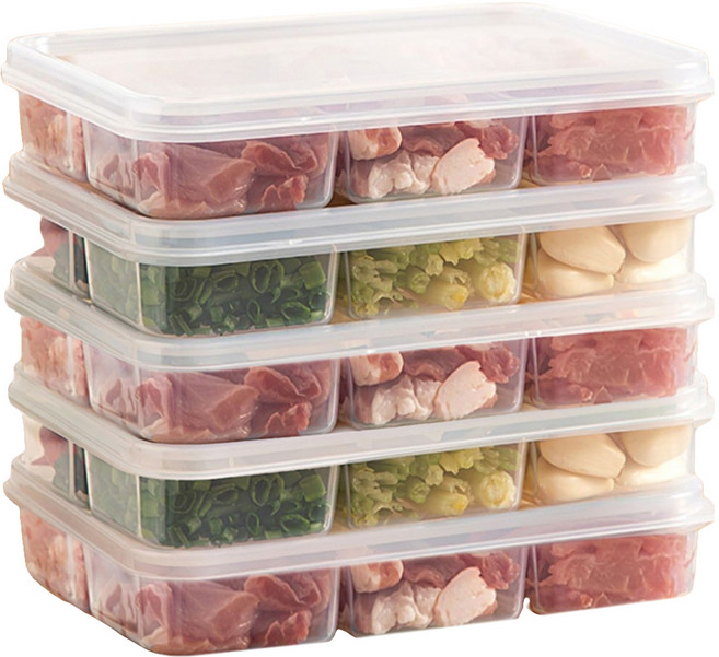 아워웍스 냉동 칸막이 소분 밀폐형 트레이 6칸, 1개입, 5개