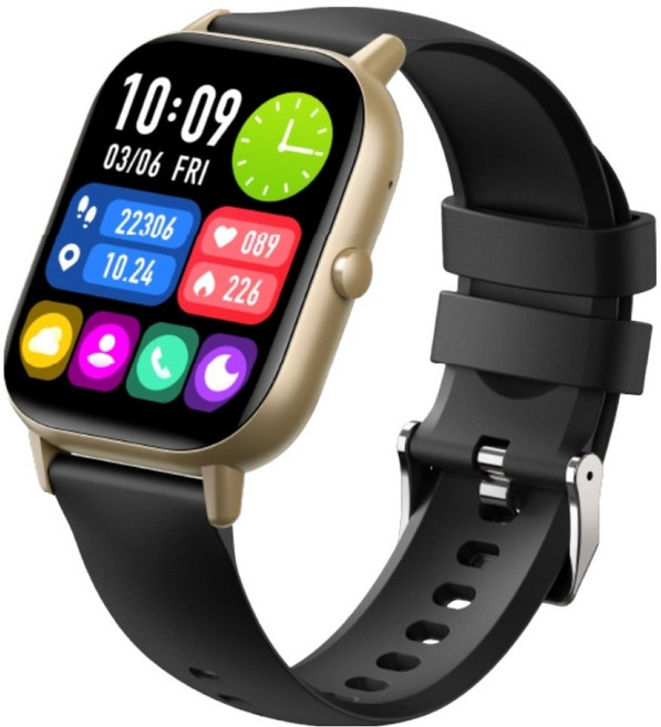 Ergotech 人因科技 衡動智慧腕錶 SW216, 2.01吋, 藍牙, 黑爵金