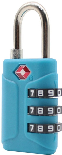 트래블큐브 TSA 비비드 초경량 3 다이얼 안전 자물쇠