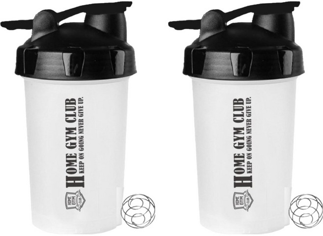 HOME GYM CLUB 居家健身 健身搖搖杯, 2個, 500ml, 白色