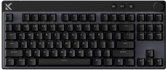 프리플로우 레피드트리거 유선 텐키리스 게이밍 키보드, 블랙, MIX87 128K, 라이트닝축