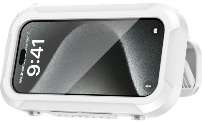 어반루시드 욕실 스마트폰 방수 거치대, 화이트, 1개