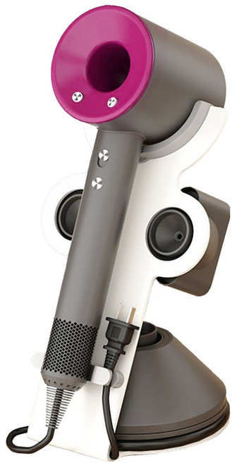 hillo 다용도 드라이기 스탠드 거치대, 화이트, 1개