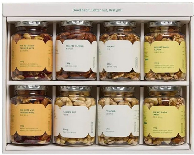 착한습관 프리미엄 데일리 견과 8p 세트 1540g, 1세트