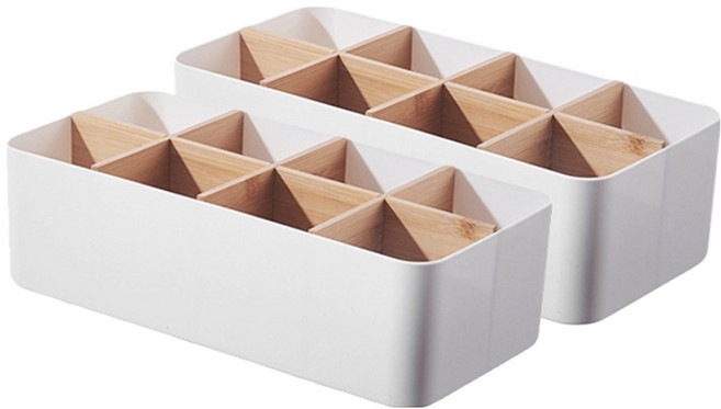 라라공방 칸막이 다용도 수납 정리함, 2개