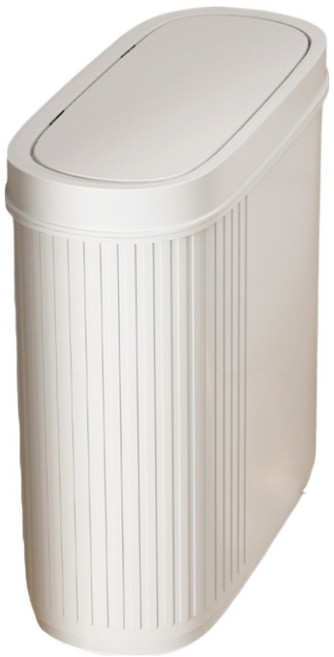 이지딜 틈새 고급형 화장실 휴지통 무타공, 화이트