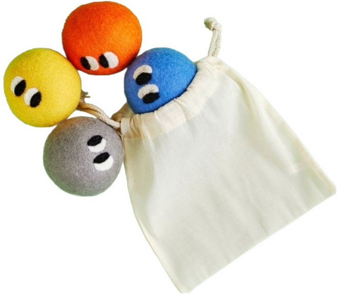 모던하우스 아이팝 세탁건조기 양모볼 4p 세트, 1세트, 혼합색상