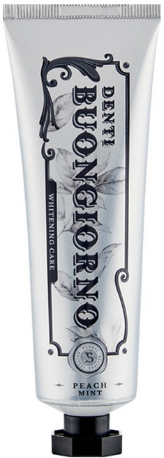 덴티본조르노 피치민트향미백치약, 100g, 1개