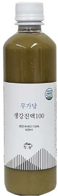 청농 무가당 생강진액 100, 400ml, 1개입, 1개