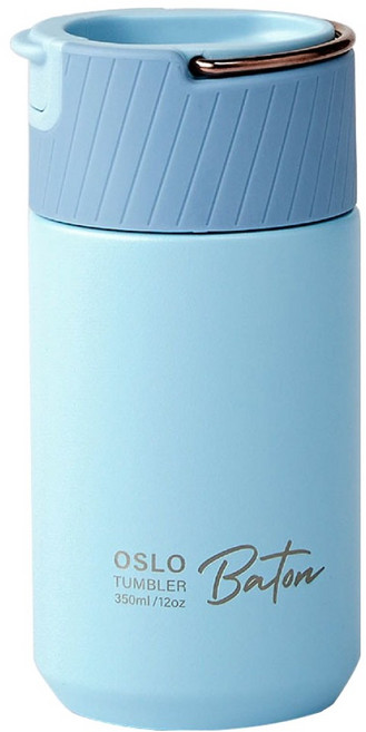 오슬로 바톤 텀블러, 1개, 350ml, 스카이블루