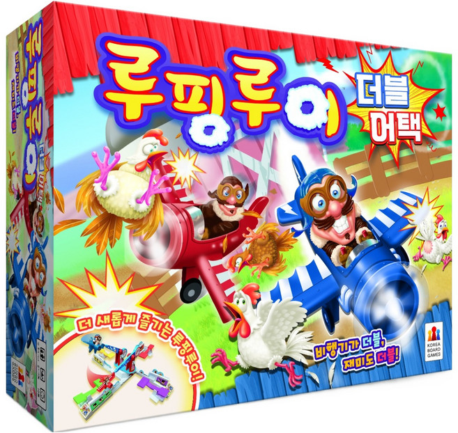 코리아보드게임즈 루핑루이 더블 어택 보드게임, 혼합색상, 1개