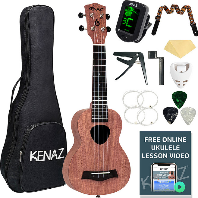 케나즈 입문용 우쿨렐레 KU17S M, 소프라노, 1개