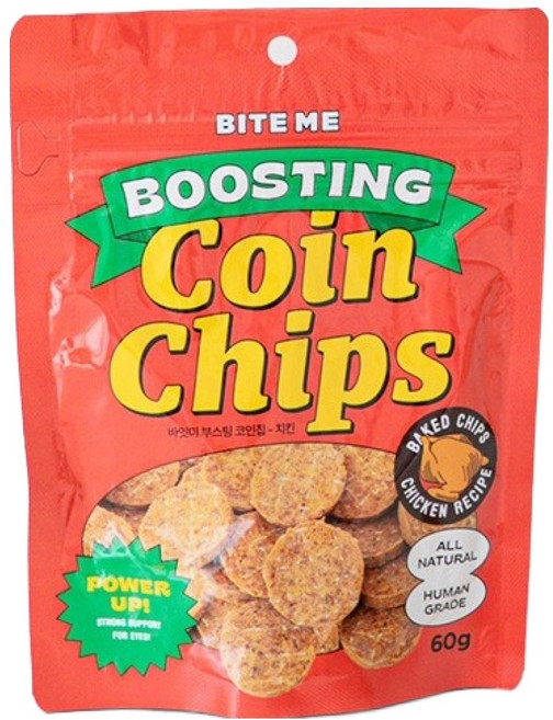 바잇미 강아지 부스팅 코인칩, 60g, 1개, 치킨