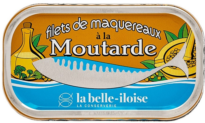 la belle-iloise 芥末醬鯖魚片罐頭, 112.5g, 1個