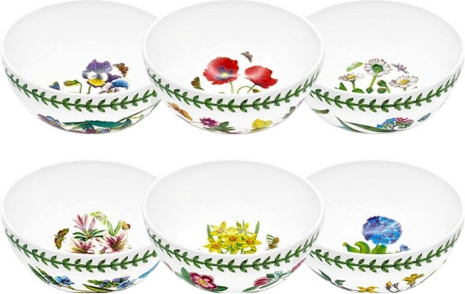 포트메리온 보타닉가든 한국형 밥공기, 혼합색상, 6개