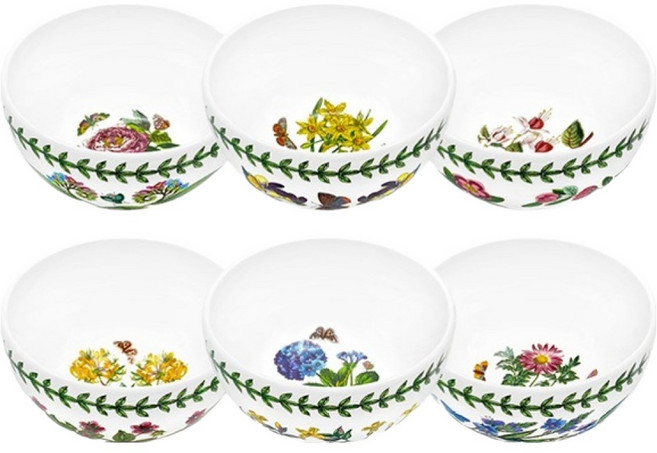 포트메리온 보타닉가든 한국형 미니 밥공기, 혼합색상, 6개