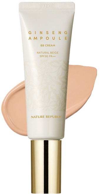NATURE REPUBLIC 人參安瓶BB霜 SPF30 PA++, 自然米色, 50ml, 1個