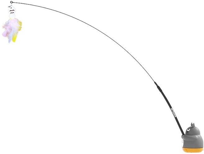 펫츠몬 고양이 냥태공 360도 회전 셀프 놀이 낚싯대, 혼합색상, 1개