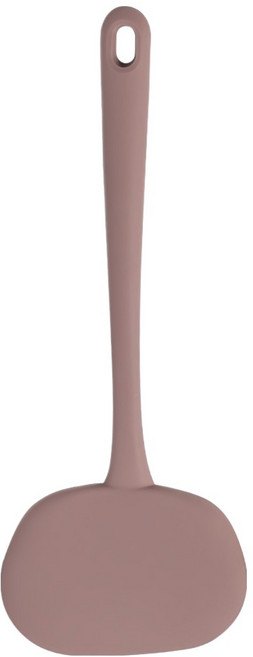 키친팩토리 플래티넘 실리콘 무타공 와이드뒤집개, 밀크코코아, 1개