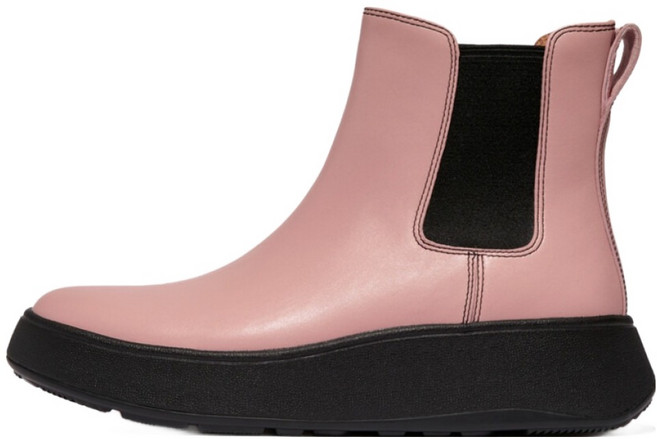 fitflop F-Mode 縫線厚底切爾西靴