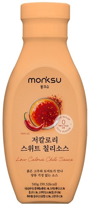 몽크슈 저당 저칼로리 스위트 칠리소스, 310g, 1개