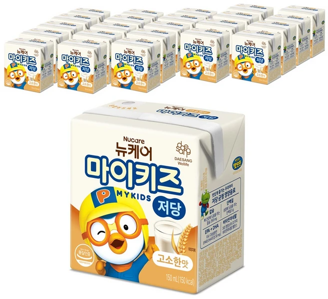 마이키즈 정품 뉴케어 저당 고소한맛, 150ml, 24개 - 쿠팡