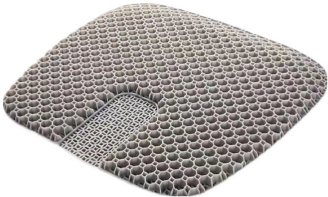 HONDONI 夏日式4D水感凝膠涼感美臀舒壓坐墊 附布套 Q4-GY, 涼感灰