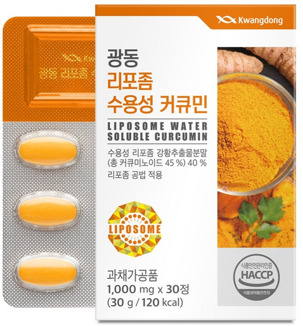 광동제약 리포좀 수용성 커큐민 30g, 30정, 1개