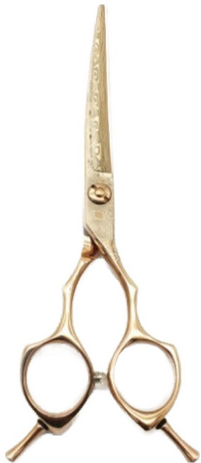 실버라인 슬림 커브 가위 6인치, 골드, 1개