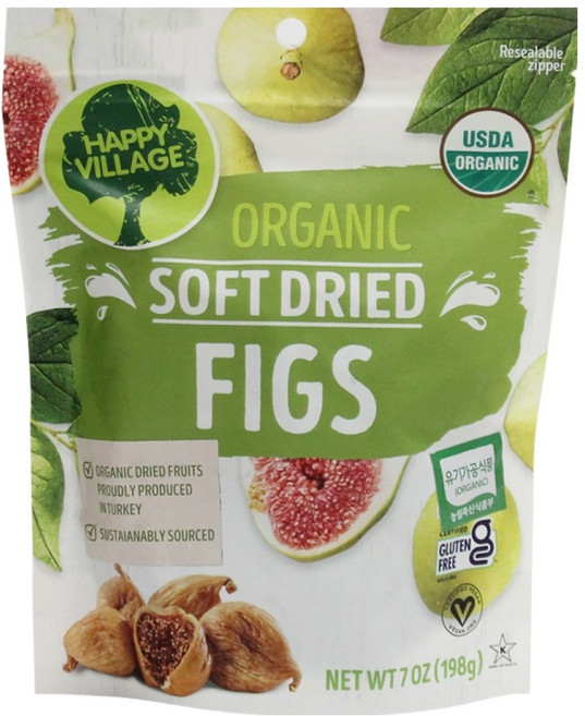 해피빌리지 유기농 건무화과, 1개, 198g