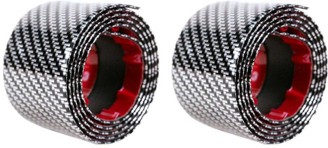 碳纖維汽車防護條, 2個, 碳纖維外觀