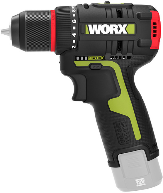 WORX 충전드릴 12V 2Ah BL WU130X.9, 1개