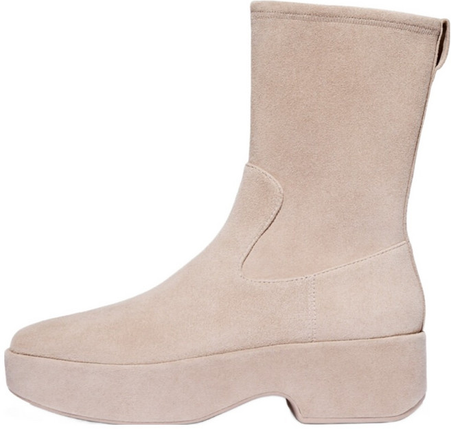 fitflop Ephruma 彈性麂皮半筒楔型靴