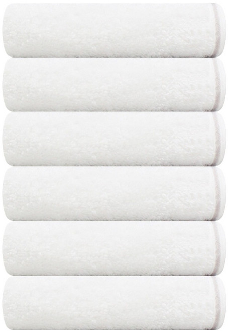 송월타월 랑데부 호텔수건 190g 뱀부얀 혼방사, 아이보리, 6개