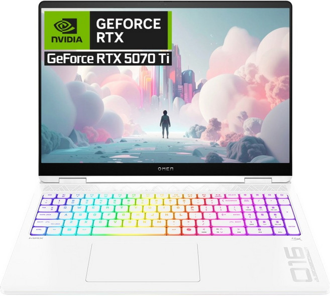 HP 2025 오멘 맥스 16 코어Ultra9 인텔 14세대 지포스 RTX 5070 Ti, Ceramic White, 1TB, 32GB, WIN11 Home, 16-ah0229tx