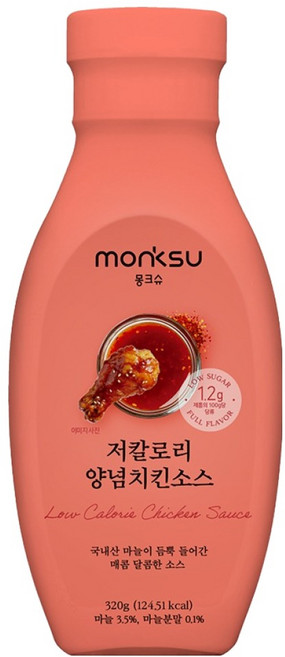 몽크슈 저칼로리 양념치킨소스, 320g, 1개