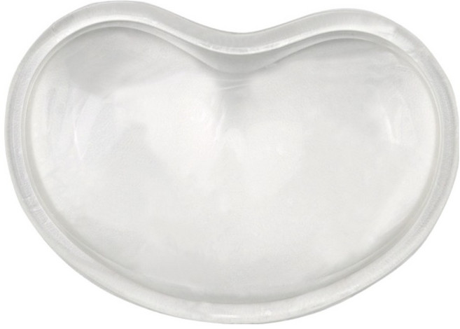 에픽스 하트 크리스탈 젤리 손목보호 마우스패드 투명 손목쿠션, 투명 크리스탈, 1개