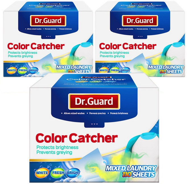 Dr.Guard 防染色洗衣紙, 110片, 3個