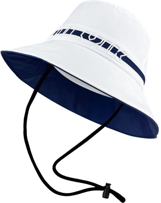 볼빅 여성용 VBEP 로고 기능성 버킷햇, 화이트, 1개