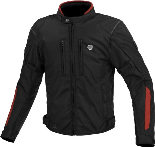 KOMINE PROTECT WINTER JACKET JK-6034, 黑色 + 紅色