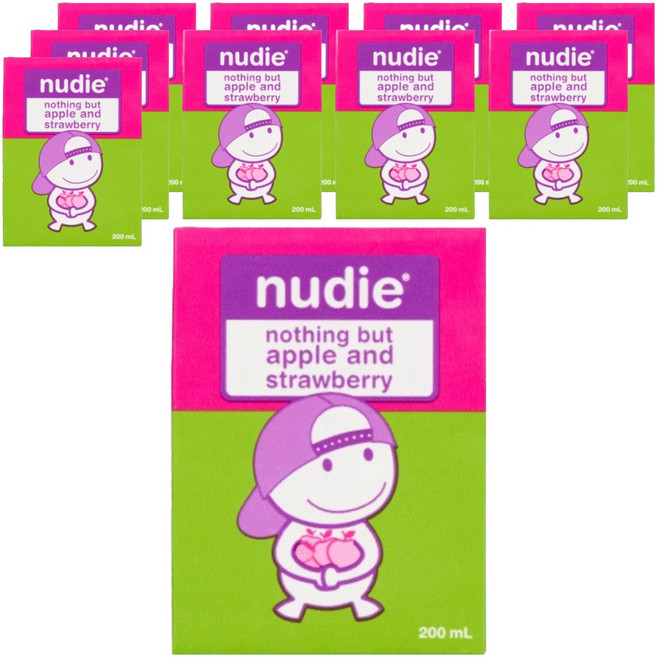 누디 딸기 주스, 10개, 200ml