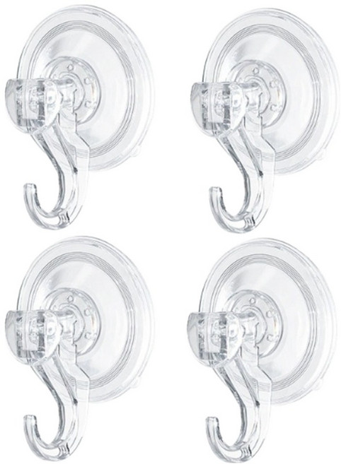 앞날창창 무타공 흡착식 벽걸이 후크고리, 4개