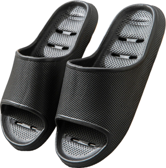 스마일에너지 실리콘 욕실화 E TYPE, 블랙, 1개